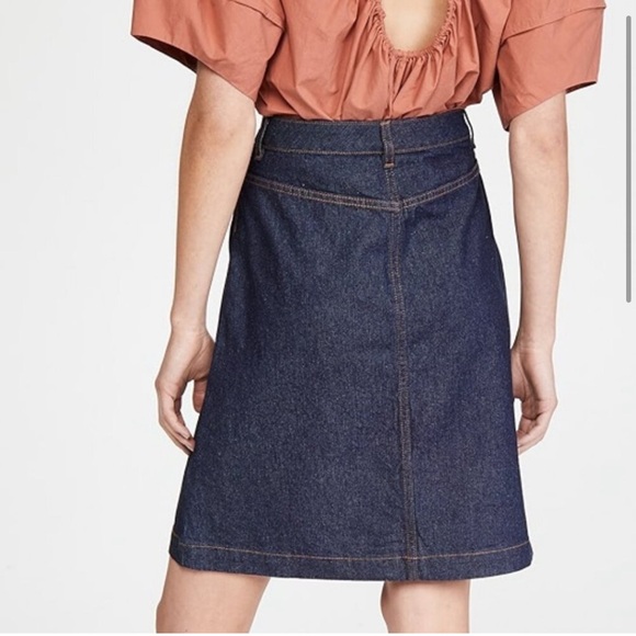 APC denim a-line skirt size 34 (size 2, XS) brand new - Picture 3 of 11